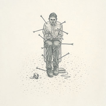 Joe Biel, Writer, 2005, Graphite on paper 